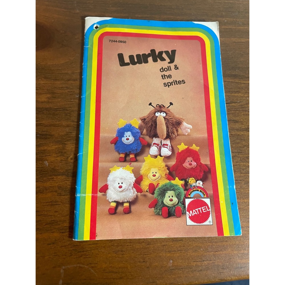 Vintage 1983 Rainbow Brite Lurky Doll and the Sprites Mattel Catalog Storybook